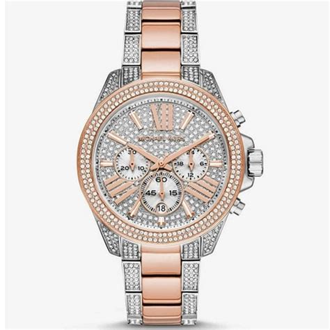 michael kors wren pavé two tone watch|Wren Pavé Two.